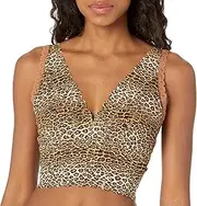 Cosabella Women's Say Never Printed Curvy Plungie Longline Bralette