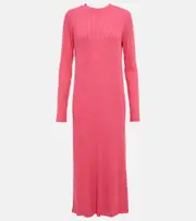 [Velvet] Velvet Ember ribbed-knit midi dress AU 16 pink