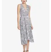 Rachel Roy Womens 10 Grey Giles Sleeveless Side Zip Asymmetrical Hem Dress NEW