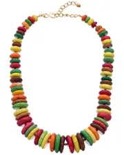 Kenneth Jay Lane 18K Plated Rainbow Necklace