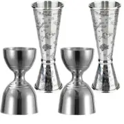 Cocktail Jigger Measuring Cup Stainless Steel Cocktail Jiggers Bartender Tools