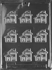 BITE SIZE HOUSE CHOCOLATE CANDY MOLD realter houses sold for sale gift