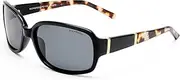 [Cancer Council] Female Mcpherson Petite Black Cookie Tort Wrap Sunglasses
