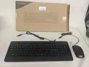 YUMQUA Wired Computer Keyboard, Basic Corded Keyboard W/ Mouse (88)