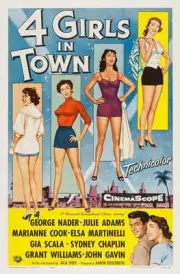 Four Girls In Town poster Elsa Martinelli Marianne Koch Julie - Old Photo 1