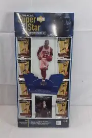 1998 Michael Jordan Upper Deck Super Star Commemorative Set w/ Stand Up & Packs