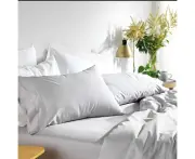 MyHouse Riley Bamboo Cotton Pillowcase Pair Bamboo/Cotton - Mink - Standard