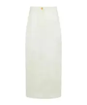 'LUCIAN' SILK SKIRT US2 White