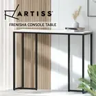 Artiss Console Table Hallway Table With Marble Effect Tabletop White Entry Table