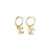 ANYCO Earrings Gold Plated Chic Creative Ocean Crab Dangle Stud For Women Girl Teen Perfect Fashion Stylish Accessories Jewelry Gifts