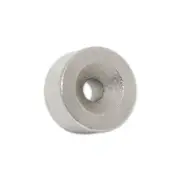 SmCo Countersunk Ring Magnet - 20mm (OD) x 10mm (H) C/sunk hole d5.2 | South on C/Sunk