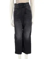 Black Denim Staley Cross Over Jeans