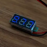 3pcs 0.28 Inch Two-wire 2.5-30V Digital Blue Display DC Voltmeter Adjustable Voltage Meter
