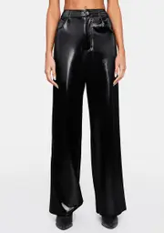 [WeWoreWhat] High Rise Wide Leg Pants