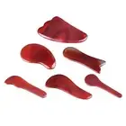 Red Jade Stone Roller Gua Sha Scraping Massage Tool Face Facial Tool Beauty