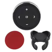 Button Bluetooth Remote Control Kit for IOS for Android Black Bluetooth Remote Control with Stand for Steering Wheel