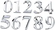 COOLHIYA Stylish Plaque Number Signs 10pcs 5cm House Number Digits for Indoor Room Address