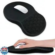 LBJFYHJN Ergonomic Mouse Pad with Wrist Support, Mouse Pad with Memory Foam M