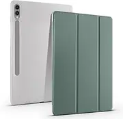 Clear Tablet Case Compatible with Samsung Galaxy Tab A8 (2021) 10.5inch SM-X200/X205U,TPU Slim Cover Auto Wake/Sleep Smart Lightweight Protective Case w/Pencil Holder Shockproof Cover.Green