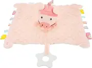 IWOWHERO 1pc Pacifying Towel Cattle Shaped Appeasing for Newborns Saliva Towel for Teething Sleep Enhances Visual Development Fun Interactive Comfort