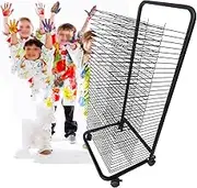 30-Layer Drying Easel Can Be Folded Up and Down Art Drying Rack, Canvas and Watercolor Painting Air-Drying Stand H92/110cm (Color : 30 Floors, Size : H92CM)
