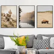 Rustic Western 3 sets Poster Wall Art