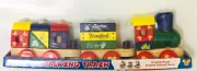 Disneyland Mickey Mouse and Friends Wood Wooden Blocks Stacking Train Set Disney