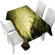 Forgotten Fairytales Forest Fairy and Dragon Tablecloth
