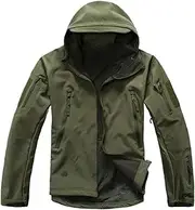 [Aoleaky] Soft Shell Jacket Men Waterproof Warm Windbreaker Clothing Men Camo Jackets Clothes