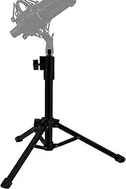 Geekria for Creators Telescoping Tabletop Tripod Microphone Stand, Desktop Mic Stand with Foldable Non-Slip Feet, Compatible with ATH AT2020, AKG P120, P220, CAD Audio GXL1800