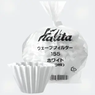 【YUANREN 原人購物】Kalita KWF-155 100入 1~2人 酵素漂白(波浪型濾紙 蛋糕型濾紙)