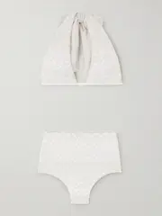 [Missoni] Missoni - Mare Metallic Crochet-knit Halterneck Bikini - White - IT38 IT 38 White