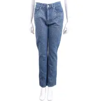 在飛比找Yahoo奇摩購物中心優惠-Chiara Ferragni 星空鑽飾藍色丹寧牛仔褲