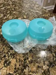 Tupperware New Set of 2 Round Bagel Or Salad Storage Keepers