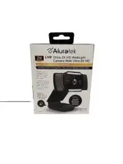 Aluratek 2K HD Webcam with Dual Stereo Noise Cancelling Mics, Auto Focus