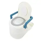 Commode Chair Wide Armrests Soft PU Seat Backrest Non Slip Commode Toilet Ch EUJ