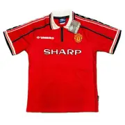 Manchester United 1998 - 2000 Home Jersey David Beckham #7 M-L