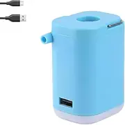 Slowowing Mini Air Pump,Mini Portable Air Pump with Light, 4 in 1tiny Multi-Function Airpump for Camping, Outdoor Lighting, Vacuum Bags
