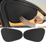 2Pcs Car Side Window Sun Shade Static Cling UV Blocker Visor Extender For Ford (for: Ford)