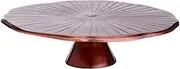 Old Dutch 3442AC Antique Copper Lily Pad, 12½" D. Cake Stand Serving, 12.5-Inch