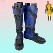 Deadpool 3 Wolverine Logan Cosplay Props Shoes Customized PU Leather Long Boots