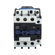CJX2-3210 3 Phase 3P NO AC Contactor DIN Rail Mount 220V Coil AC Motor Control and Protection Accessories Black white blue