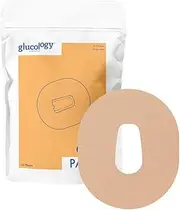 Glucology CGM Patches compatible with Dexcom G6 (Beige) | 25 Pack | Waterproof & Hypoallergenic Adhesive Patch