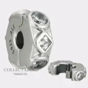 Authentic Pandora Sterling Silver Geometric Shapes Clip Charm 798463C01