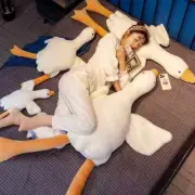 160cm Gaint White Goose Plush Toy Super Soft Goose Stuffed Animals Plushie Hugin