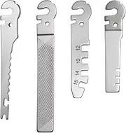 Roxon FT03 Build Your Own Multitool Accessory for Flex Multitool (Flat File, Fish Hook Remover & Scaler, Hook Sharpener Adjuster, Bicycle Spoke Wrench) Good for Fishing & Camping