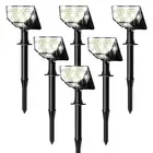 Solar Spot Lights Outdoor, 300° Lighting Angle 63 LEDs Solar Powered Spot