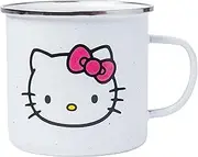 Silver Buffalo Sanrio Hello Kitty Enamel Camper Coffee Mug, 21 Ounces