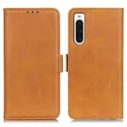 For Sony Xperia 10 V Stand Wallet Phone Cover Cowhide Texture PU Leather Phone Case