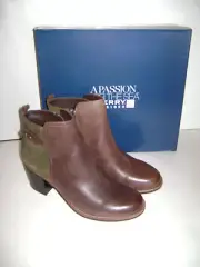 NIB SPERRY TOP SIDER AMBROSE ANKLE BOOTS WOMEN SHOES Size 8.5 M BROWN OLIVE